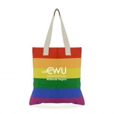 Rainbow Cotton Shopper 