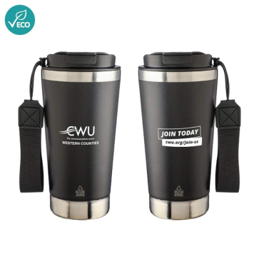 Double-Walled Recycled Steel Travel Mug (500ml)