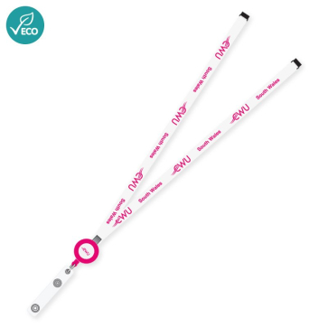 RPET Sublimation Badge Reel Lanyard