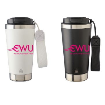Double-Walled Recycled Steel Travel Mug (500ml)