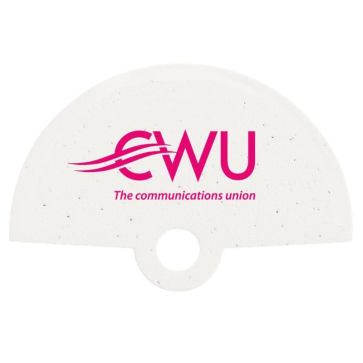 Seeded Paper Hand Fan