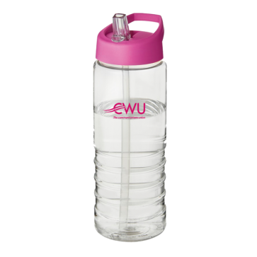 H2O Treble 750ml Spout Lid Sport Bottle (Personalised)