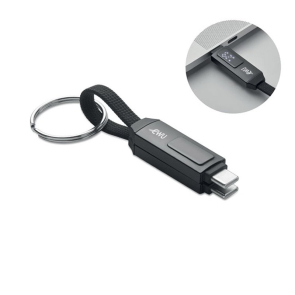60W Charging and Data Cable with Keyring