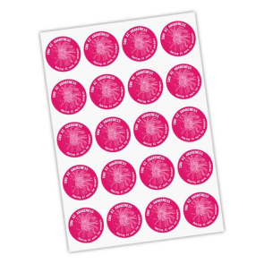 ALA A4 Sheet of Round Kiss Cut Stickers (20 per Page)