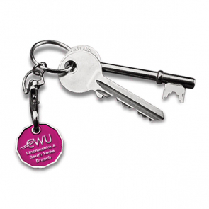 Trolley Coin Key Ring (Personalised)