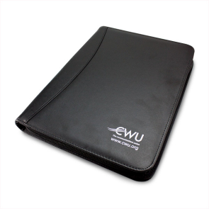 Black A4 Zipped Folder with Calculator